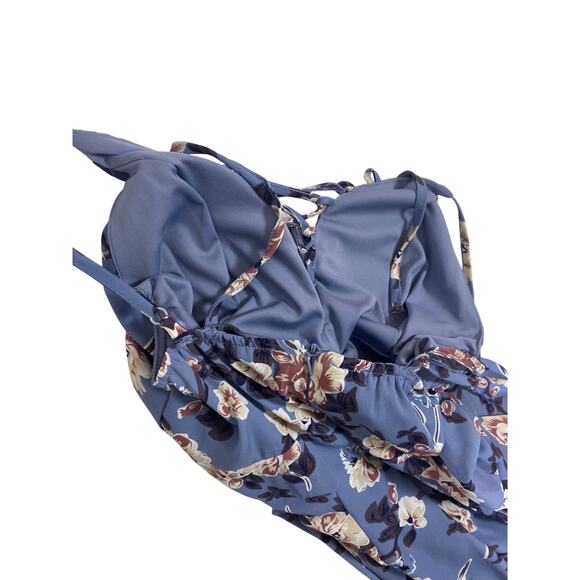 Romeo and Juliet Couture Purple Floral Maxi Dress Women's Medium - Picture 7 of 7